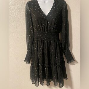 Long sleeve black dress